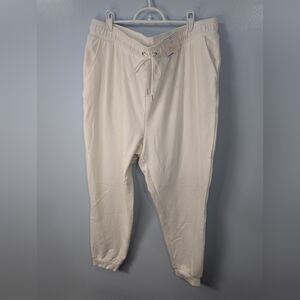 Auden Off White Jogger Pajama Pants XXL